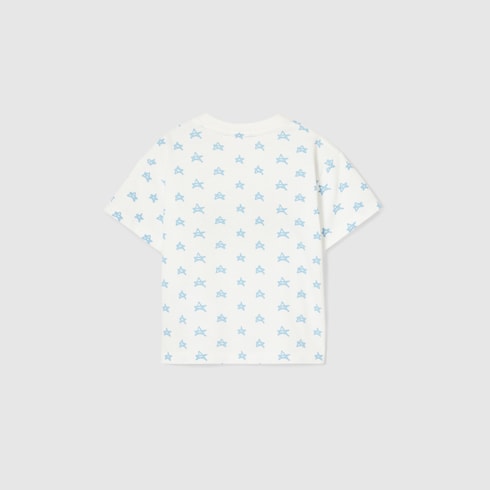 T-shirt neonato in cotone con stampa