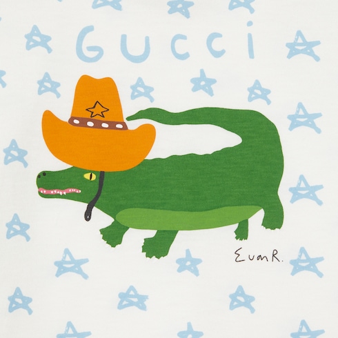 Baby-T-Shirt aus Baumwolle mit Print