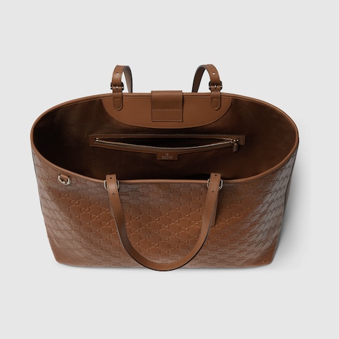 GG Emblem large tote bag