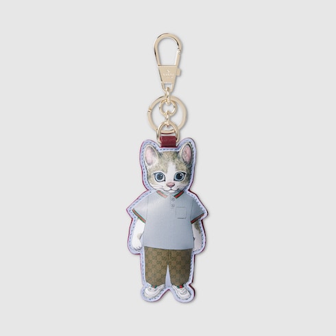 日本限定 ヒグチユウコ 猫 （BORIS）キーチェーン ベージュ