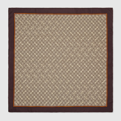Printed silk carré