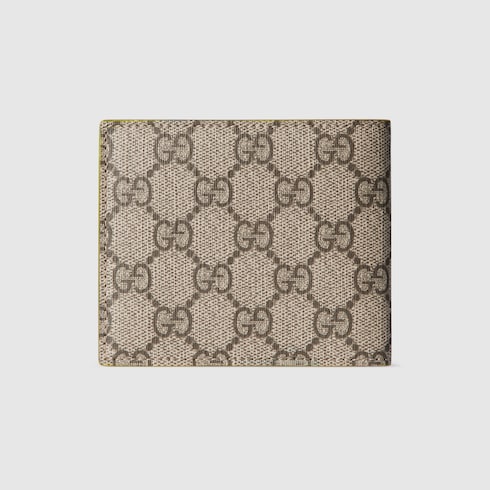 Acid green interior GG bi-fold wallet