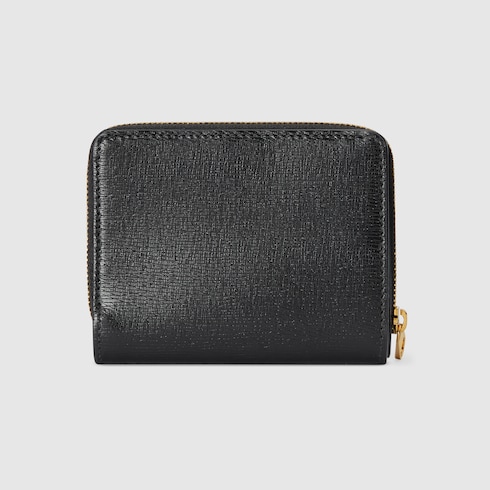 Mini wallet with Gucci script