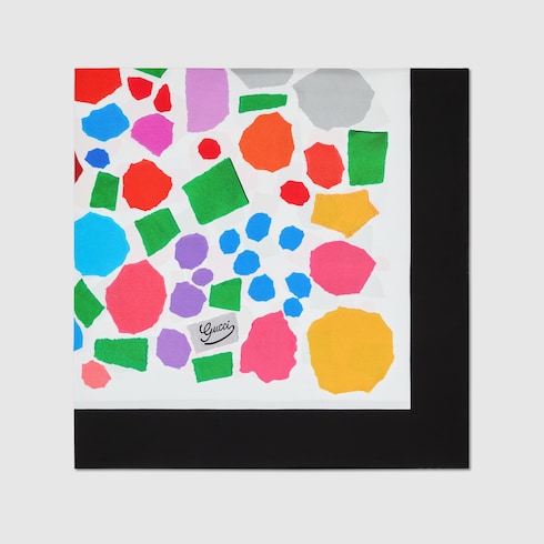 Carré de soie à imprimé projet 90 x 90