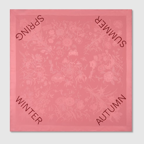 Vierecktuch aus Seide mit Print, 90 x 90 Projekt