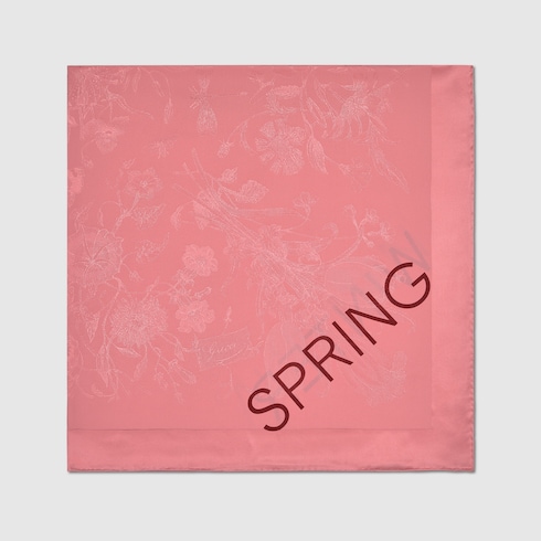 90 x 90 project printed silk carré