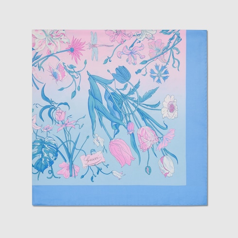 Gucci シルク スカーフ GGロゴ