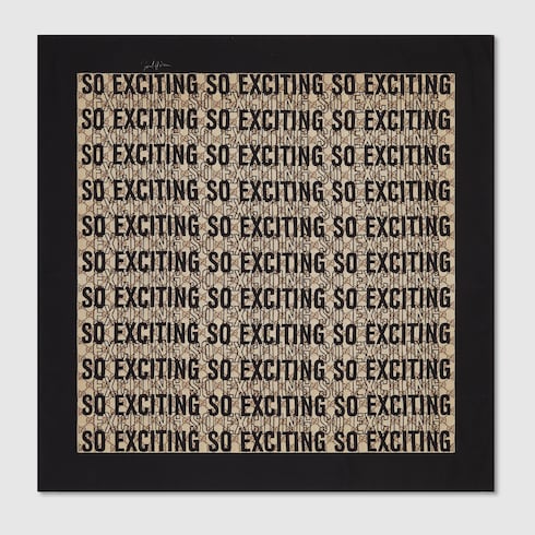 90 x 90 project printed silk carré