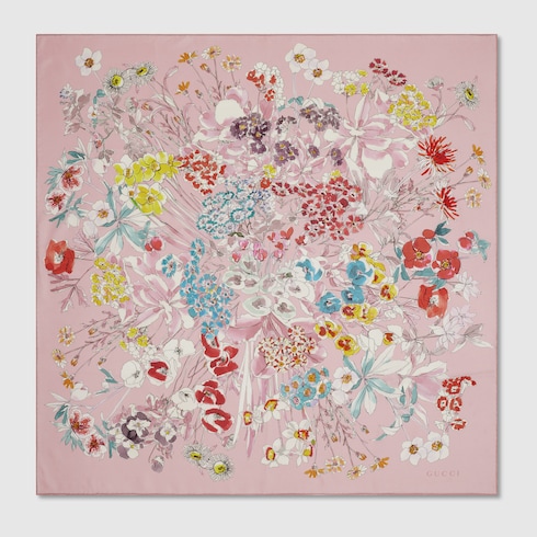 Printed silk carré