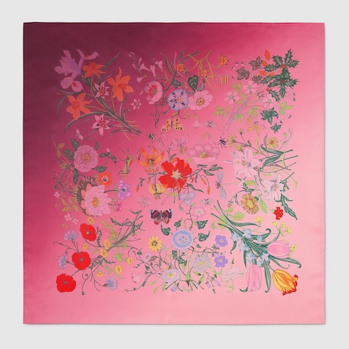 Printed silk carré