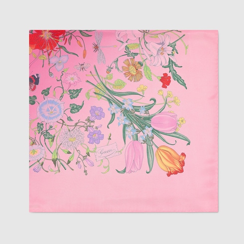Printed silk carré
