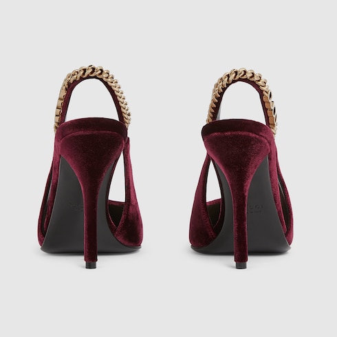 Zapato de salón Gucci Signoria con talón descubierto
