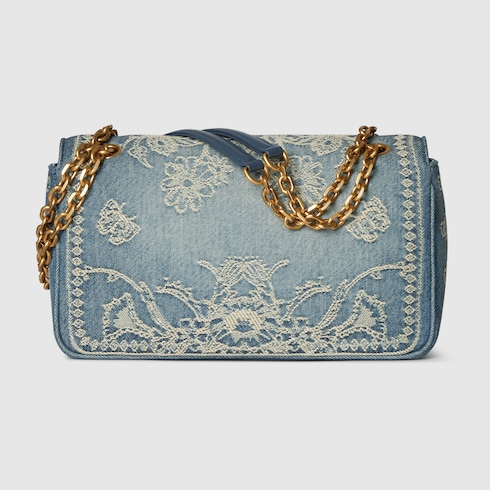 GG Marmont embroidered medium shoulder bag