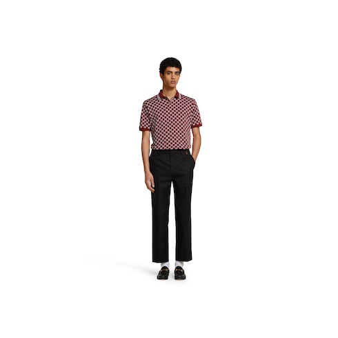 GG cotton piquet jacquard polo shirt