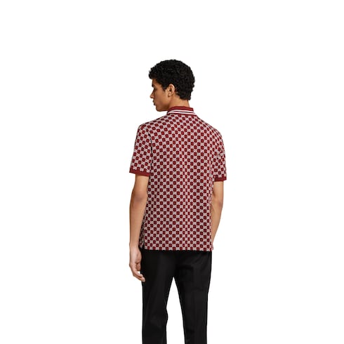 GG cotton piquet jacquard polo shirt