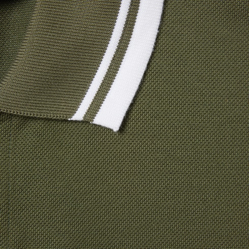 Cotton piquet polo shirt with embroidery