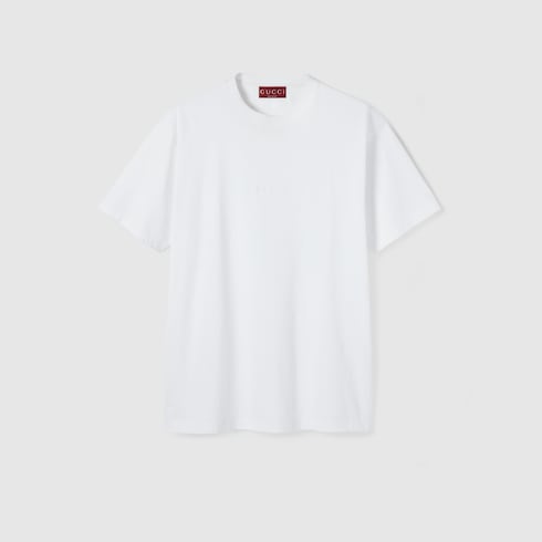 T-shirt in jersey di cotone con ricamo