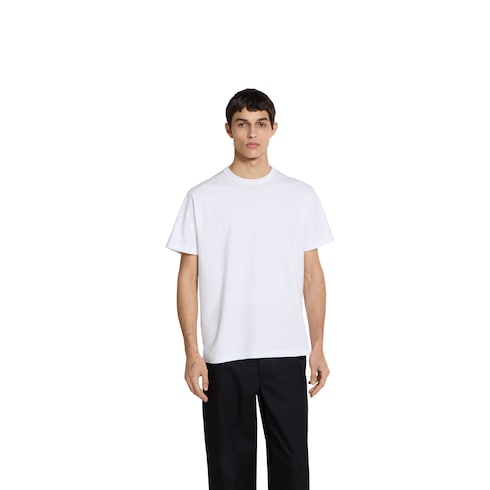 T-shirt in jersey di cotone con ricamo