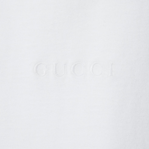 Cotton jersey T-shirt with embroidery