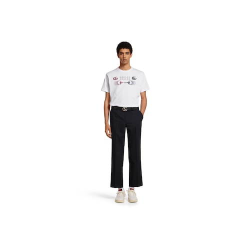 Printed cotton jersey T-shirt