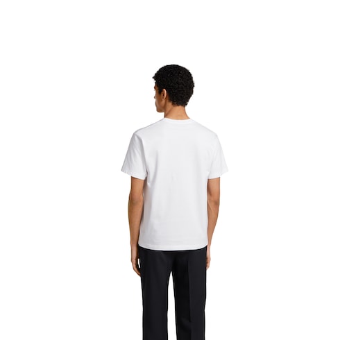 T-shirt in jersey di cotone stampato