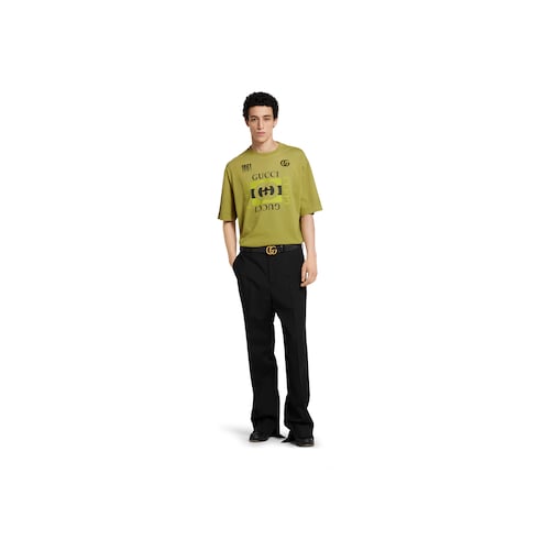 Printed cotton jersey T-shirt