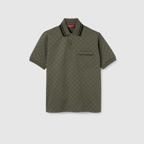 GG jersey jacquard polo shirt