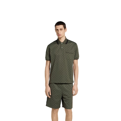 GG jersey jacquard polo shirt