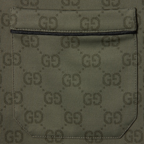 GG jersey jacquard polo shirt