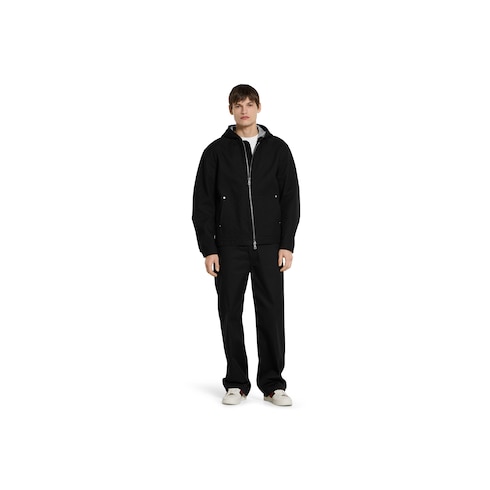 Chaqueta de jacquard con GG y cremallera