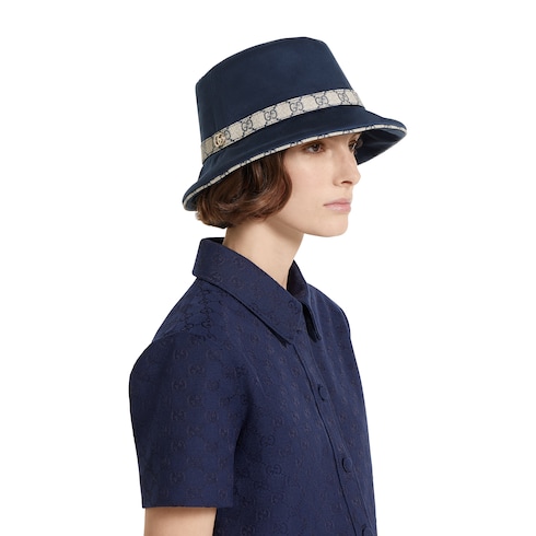 Cotton fedora with Double G