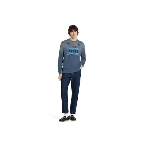 Printed cotton jersey T-shirt