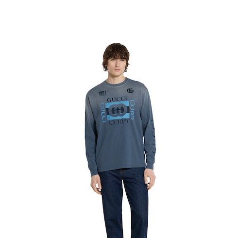Printed cotton jersey T-shirt