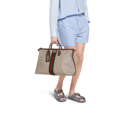 Gucci Savoy系列中号旅行包