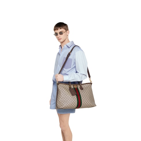 Gucci Savoy系列中号旅行包