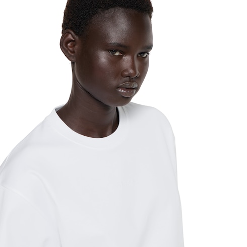 T-shirt in jersey di cotone con logo