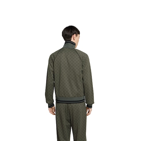 GG jersey jacquard zip jacket