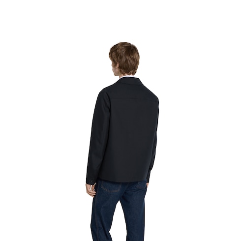 Giacca in twill misto lana con ricamo
