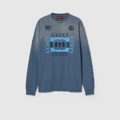 Printed cotton jersey T-shirt