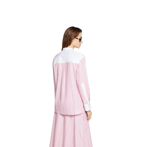 Camisa de fil coupé de algodón Gucci
