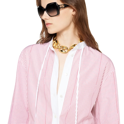Gucci cotton fil coupé shirt