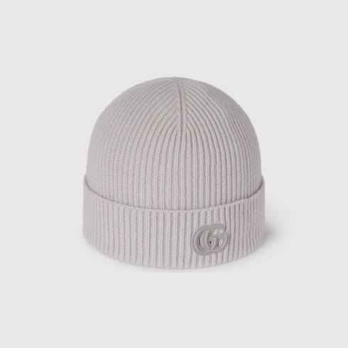 Cashmere hat with patch