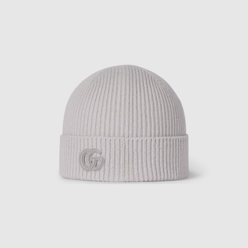 Cashmere hat with patch
