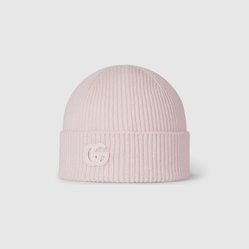 Cashmere hat with patch