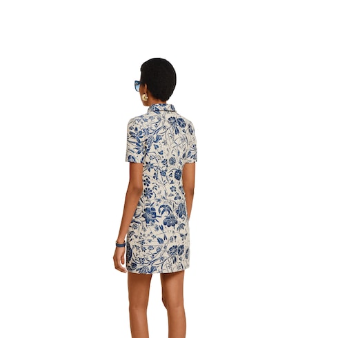 Robe en jacquard de coton bouclé Flora