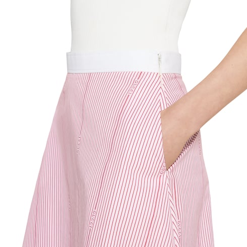Jupe en fil de coton coupé Gucci