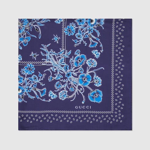 Printed cotton pocket square