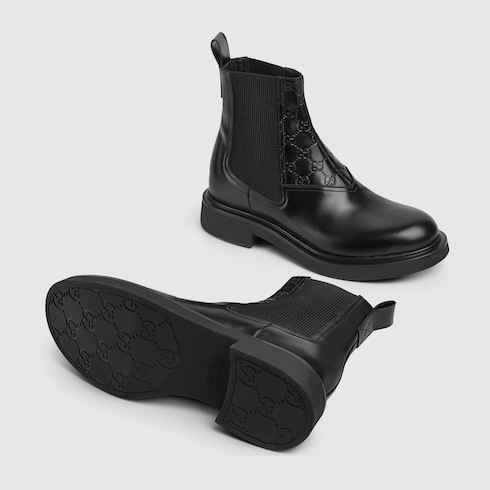 Men's ankle boot with GG detail