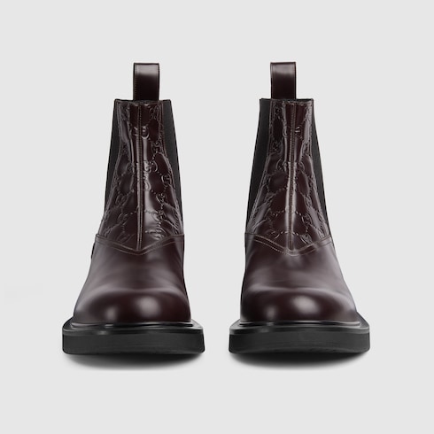 GG 디테일이 돋보이는 남성 앵클 부츠