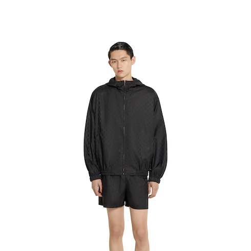 GG nylon jacquard zip jacket